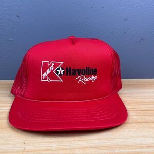 Kmart Havoline Racing Hat Trucker Cap Red Mesh Back That Hat